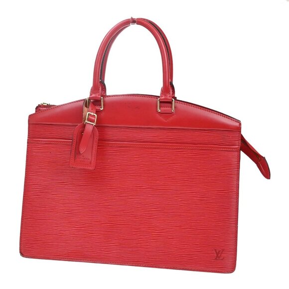 LOUIS VUITTON LV Logo Riviera Hand Bag Epi Leather Red France M48187 36YH416 - Picture 1 of 16